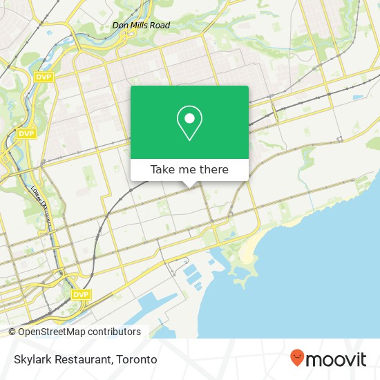 Skylark Restaurant, 1433 Gerrard St E Toronto, ON M4L 1Z7 map