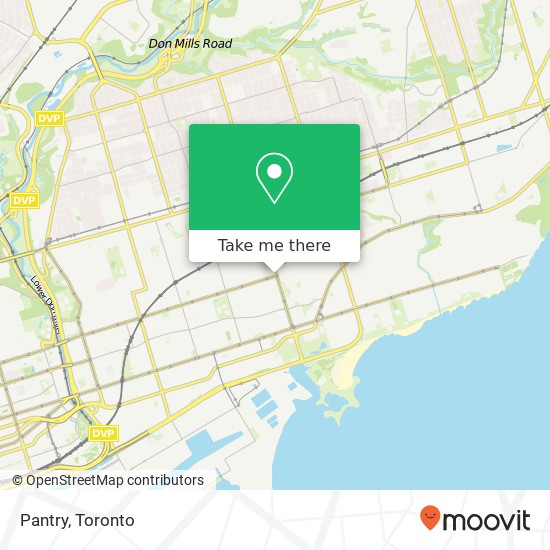 Pantry, 1620 Gerrard St E Toronto, ON M4L 2A5 map