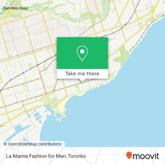 La Manna Fashion for Men, 2223 Queen St E Toronto, ON M4E plan