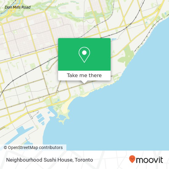 Neighbourhood Sushi House, 2197 Queen St E Toronto, ON M4E 1E5 map