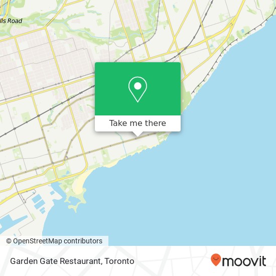 Garden Gate Restaurant, 2379 Queen St E Toronto, ON M4E plan