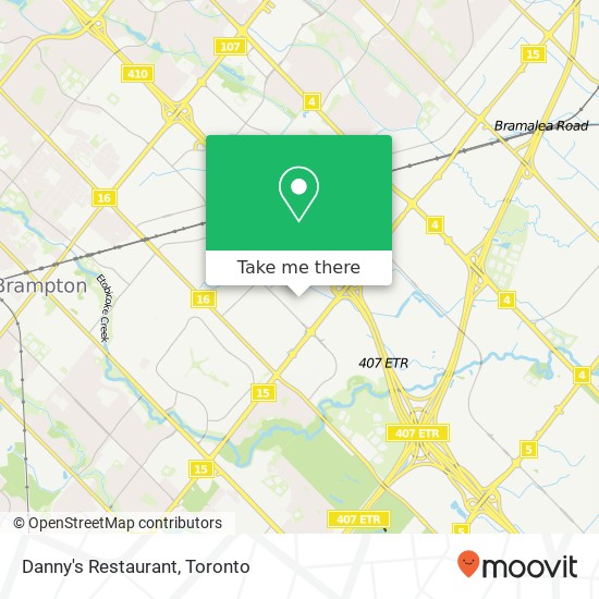 Danny's Restaurant, 13 Hale Rd Brampton, ON L6W 3J9 map