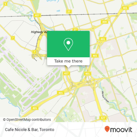 Cafe Nicole & Bar, 135 Carlingview Dr Toronto, ON M9W 5E7 map