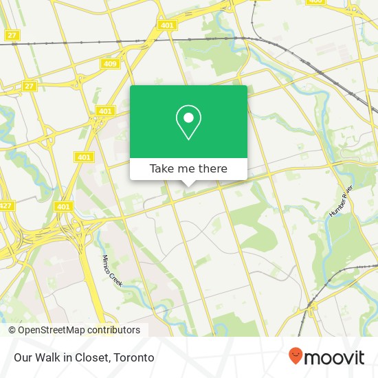 Our Walk in Closet, 250 Wincott Dr Toronto, ON M9R 2R5 map