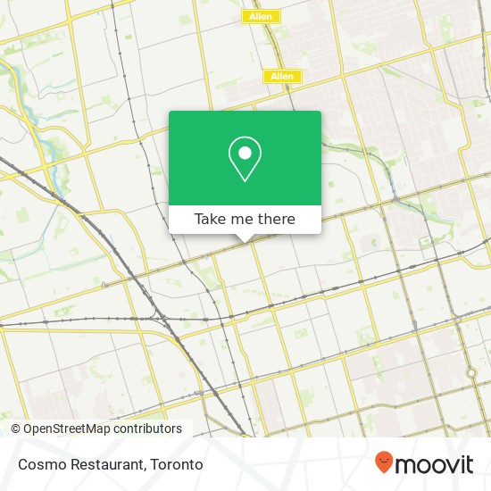 Cosmo Restaurant, 1201 St Clair Ave W Toronto, ON M6H plan