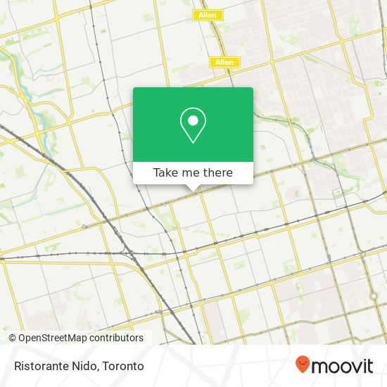 Ristorante Nido, 1218 St Clair Ave W Toronto, ON M6E 1B4 plan