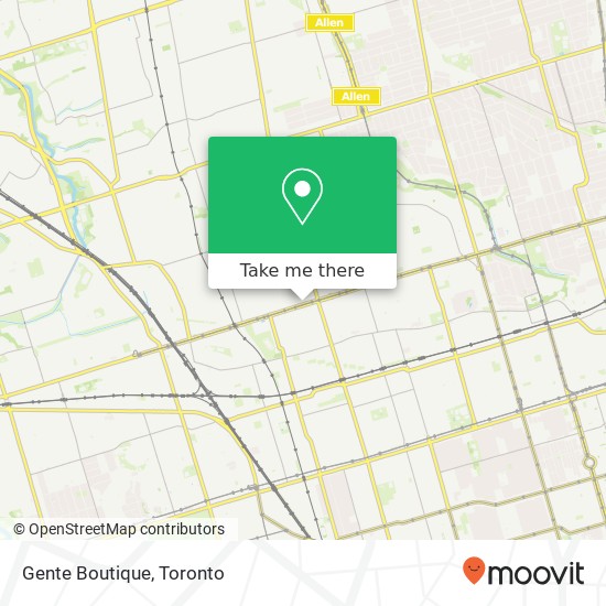Gente Boutique, 1232 St Clair Ave W Toronto, ON M6E 1B7 map