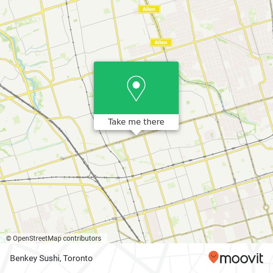 Benkey Sushi, 1238 St Clair Ave W Toronto, ON M6E map