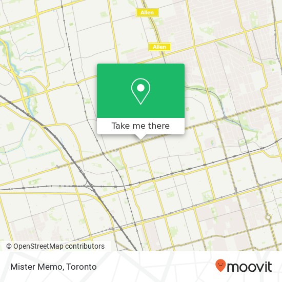 Mister Memo, St Clair Ave W Toronto, ON M6E 1B4 plan