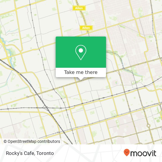 Rocky's Cafe, 1087 St Clair Ave W Toronto, ON M6E plan