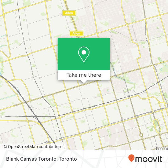 Blank Canvas Toronto map