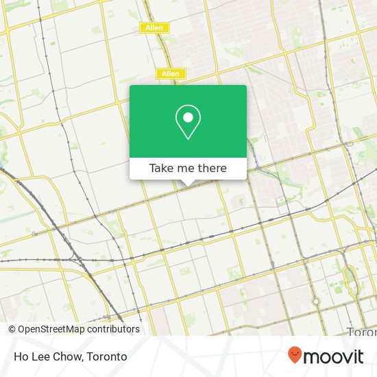Ho Lee Chow, 863 St Clair Ave W Toronto, ON M6C plan