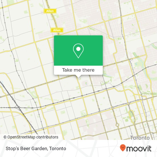 Stop's Beer Garden, 601 Christie St Toronto, ON M6G 4C7 plan