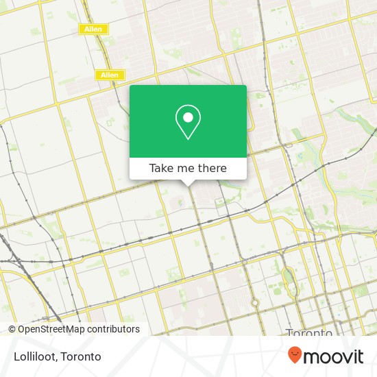 Lolliloot, 1378 Bathurst St Toronto, ON M5R 3J1 plan