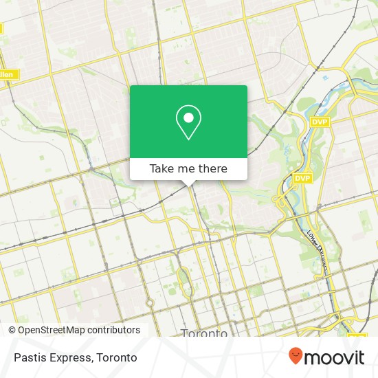 Pastis Express, 1158 Yonge St Toronto, ON M4W plan