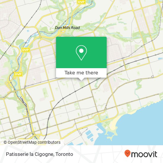 Patisserie la Cigogne, Monarch Park Ave Toronto, ON M4J 4P8 map
