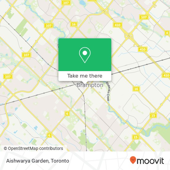 Aishwarya Garden, 31 George St N Brampton, ON L6X 1R3 map