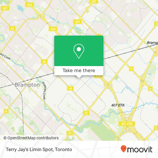 Terry Jay's Limin Spot, 255 Rutherford Rd S Brampton, ON L6W 3J7 map