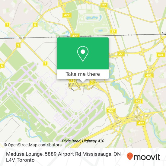 Medusa Lounge, 5889 Airport Rd Mississauga, ON L4V map