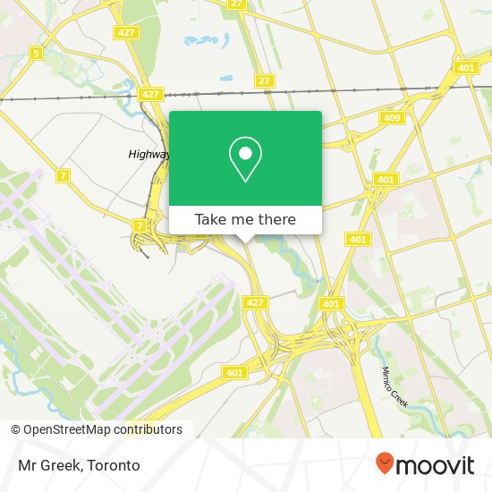 Mr Greek, 221 Carlingview Dr Toronto, ON M9W map