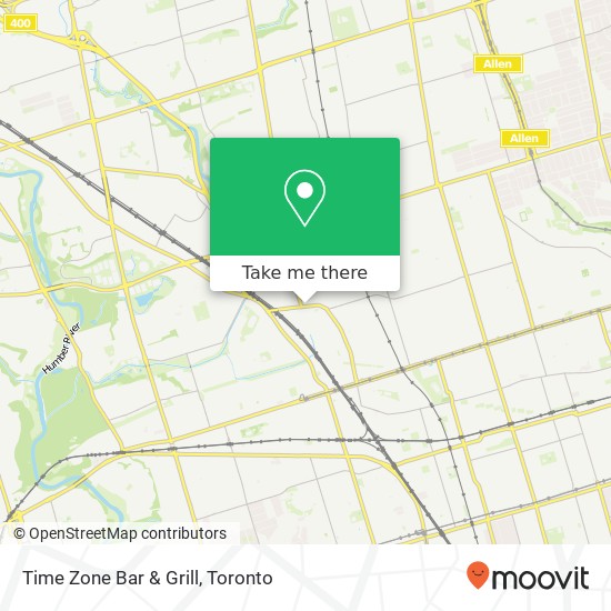 Time Zone Bar & Grill, 580 Rogers Rd Toronto, ON M6M 1B6 map