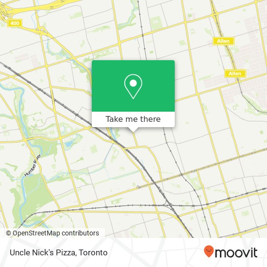 Uncle Nick's Pizza, 1735 Keele St Toronto, ON M6M map