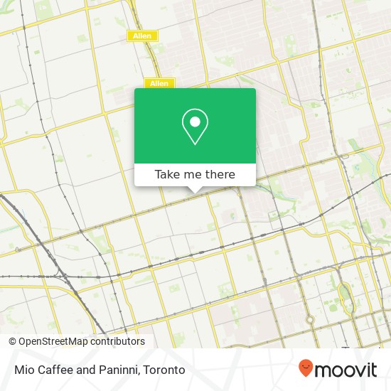 Mio Caffee and Paninni, 762 St Clair Ave W Toronto, ON M6C 1B5 plan