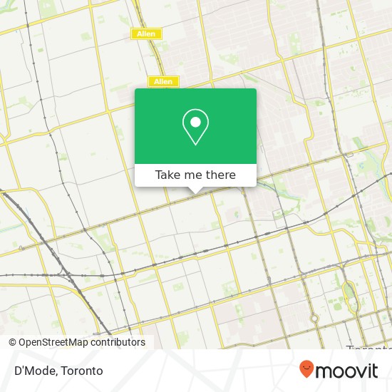 D'Mode, 780 St Clair Ave W Toronto, ON M6C plan
