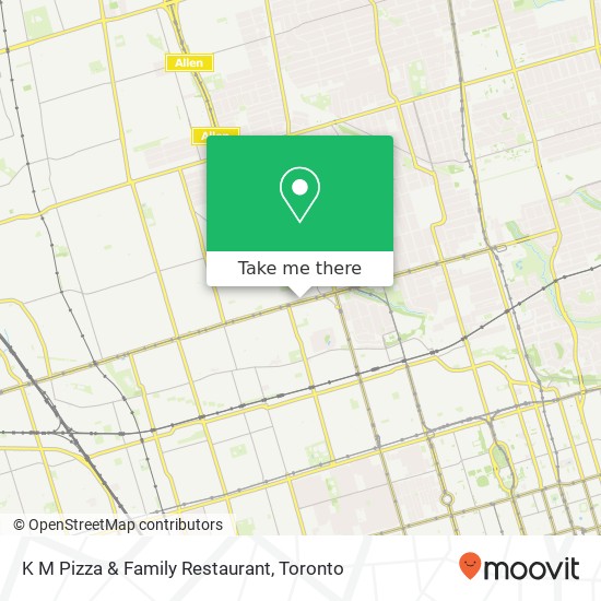 K M Pizza & Family Restaurant, 630 St Clair Ave W Toronto, ON M6C 1A9 map