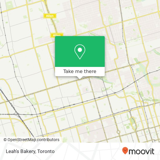 Leah's Bakery, 621 St Clair Ave W Toronto, ON M6C 1A7 plan