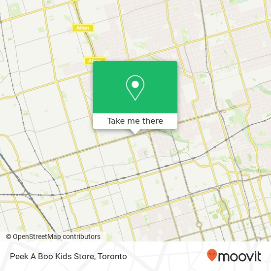 Peek A Boo Kids Store, 603 St Clair Ave W Toronto, ON M6G map