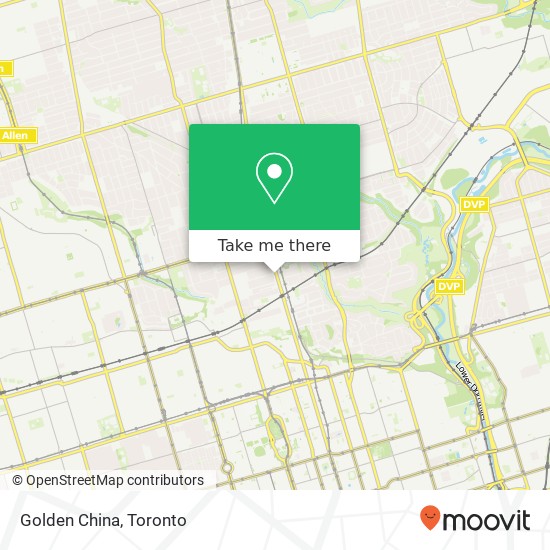 Golden China, 1280 Yonge St Toronto, ON M4T 1W5 plan