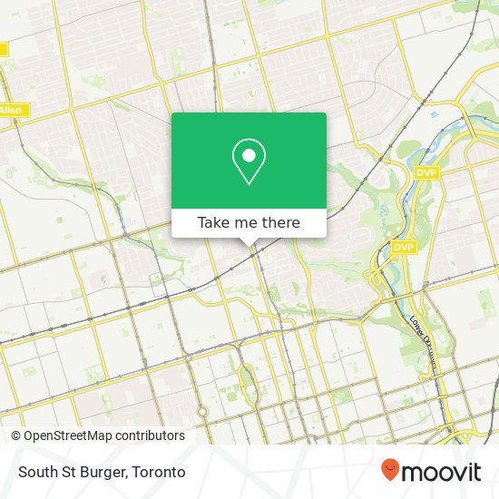 South St Burger, 1220 Yonge St Toronto, ON M4T 1W1 plan