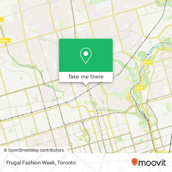 Frugal Fashion Week, Yonge St Toronto, ON M4T 1W5 plan