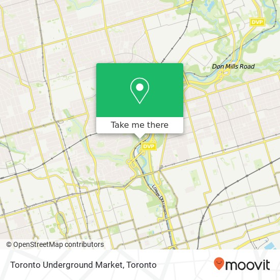 Toronto Underground Market, 550 Bayview Ave Toronto, ON M4W 3X8 map