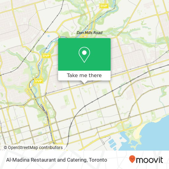 Al-Madina Restaurant and Catering, 1008 Danforth Ave Toronto, ON M4J 1M2 plan