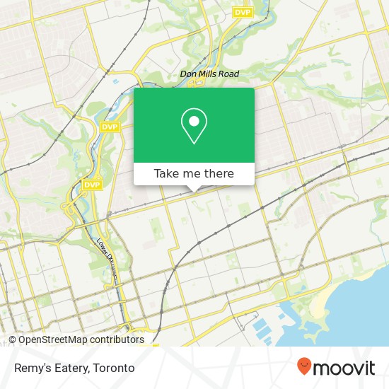 Remy's Eatery, Danforth Ave Toronto, ON M4J 1L9 map