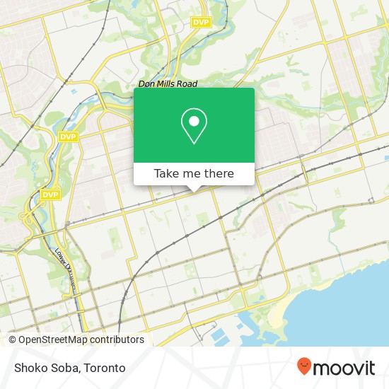 Shoko Soba, 1391 Danforth Ave Toronto, ON M4J 1N2 plan