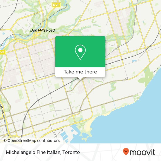 Michelangelo Fine Italian, 1910 Gerrard St E Toronto, ON M4L map