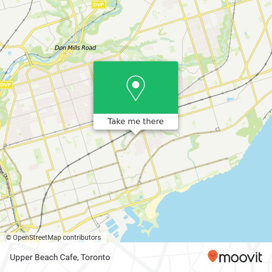 Upper Beach Cafe, 1875 Gerrard St E Toronto, ON M4L map