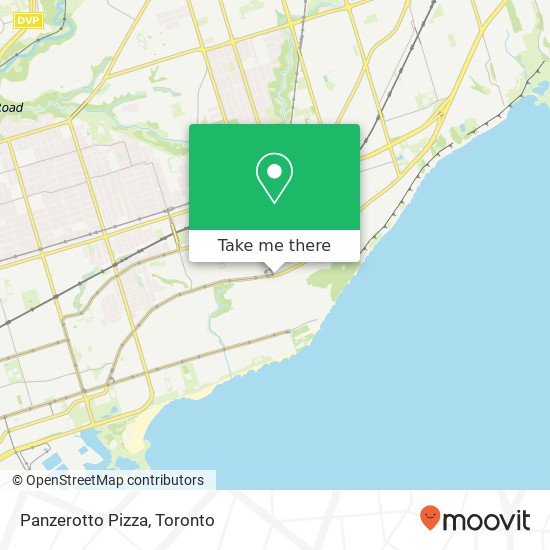 Panzerotto Pizza, 1062 Kingston Rd Toronto, ON M1N plan