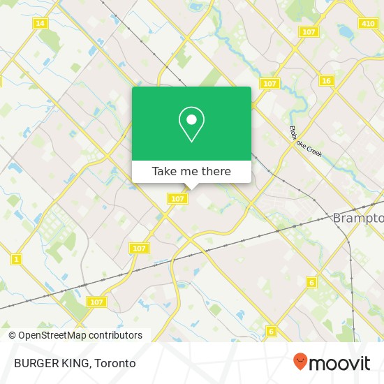 BURGER KING, 195 Fletchers Creek Blvd Brampton, ON L6X plan