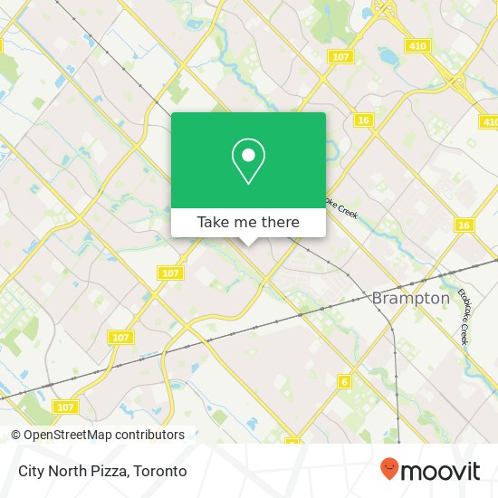 City North Pizza, 20 Red Maple Dr Brampton, ON L6X plan