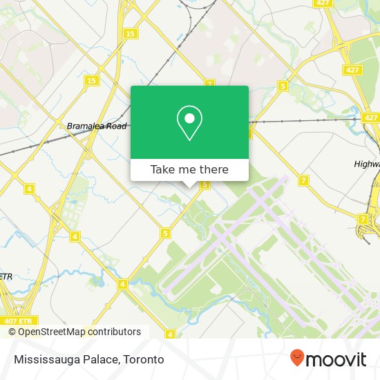 Mississauga Palace map