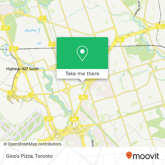 Gino's Pizza, 606 Dixon Rd Toronto, ON M9W 1J1 map