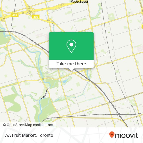 AA Fruit Market, 1193 Weston Rd Toronto, ON M6M plan