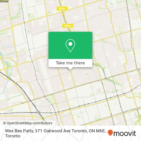 Wes Bes Patty, 371 Oakwood Ave Toronto, ON M6E map