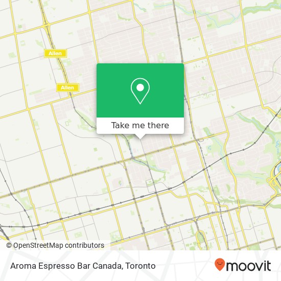 Aroma Espresso Bar Canada, Spadina Rd Toronto, ON M5P map