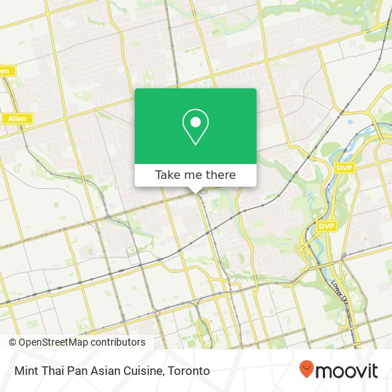 Mint Thai Pan Asian Cuisine, 1450 Yonge St Toronto, ON M4T 1Y5 plan