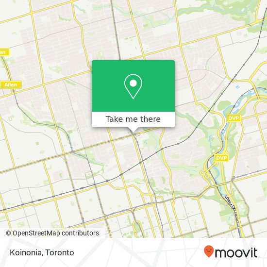 Koinonia, St Clair Ave E Toronto, ON M4T 2V4 plan